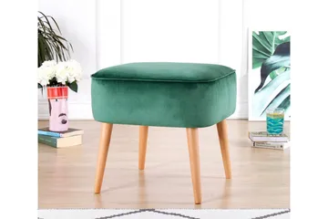 Anaro Sækkestol 45 cm Rektangulær - Grøn - Møbler - Stole & lænestole - Taburet & skammel - Ottoman