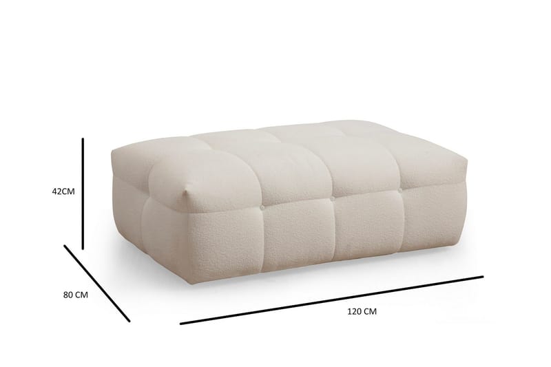 Octavian Fodskammel 120 cm - Beige - Møbler - Stole & lænestole - Taburet & skammel - Puf