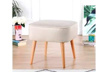 Anaro Sækkestol 45 cm Rektangulær - Beige - Møbler - Stole & lænestole - Taburet & skammel - Ottoman