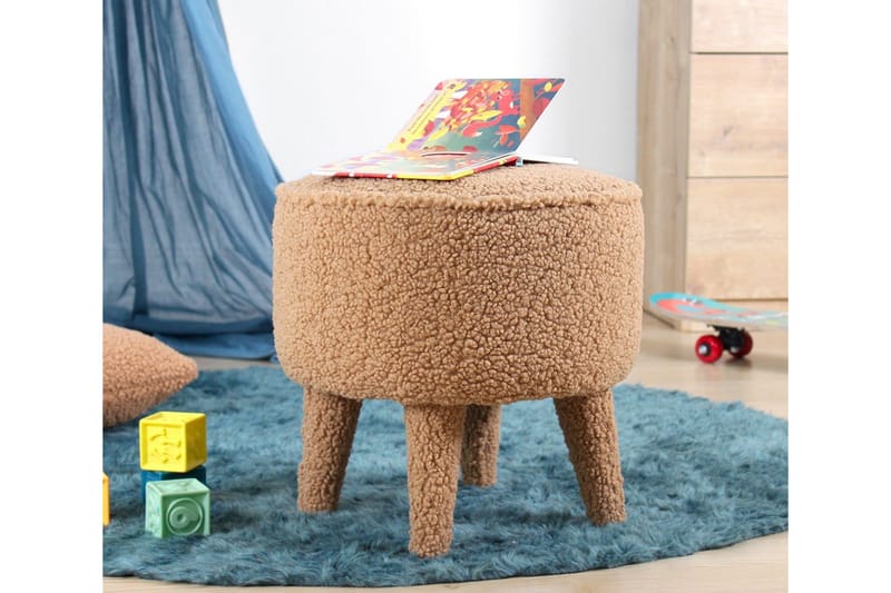 Anaro Sækkestol Rund - Brun - Møbler - Stole & lænestole - Taburet & skammel - Ottoman