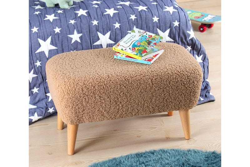 Anaro Puf 61 cm Rektangulært - Brun - Møbler - Stole & lænestole - Taburet & skammel - Ottoman