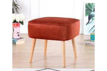 Anaro Sækkestol 45 cm Rektangulær - Rød - Møbler - Stole & lænestole - Taburet & skammel - Ottoman