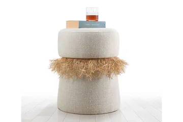 Anaro Sækkestol Rund - Beige - Møbler - Stole & lænestole - Taburet & skammel - Ottoman