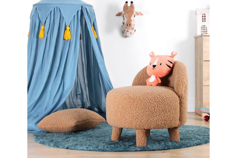 Anaro Sækkestol Rund - Brun - Møbler - Stole & lænestole - Taburet & skammel - Ottoman