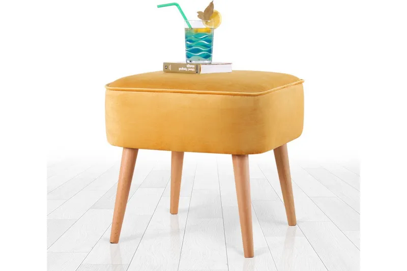 Anaro Sækkestol 45 cm Rektangulær, Gul