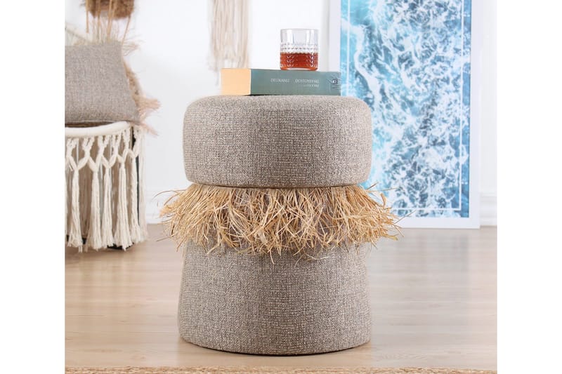 Anaro Sækkestol Rund - Brun - Møbler - Stole & lænestole - Taburet & skammel - Ottoman