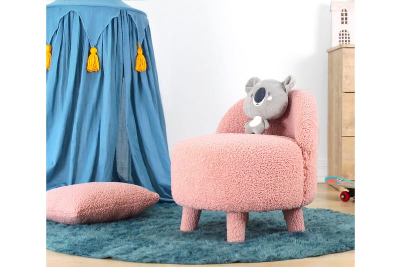 Anaro Sækkestol Rund - Rosa - Møbler - Stole & lænestole - Taburet & skammel - Ottoman