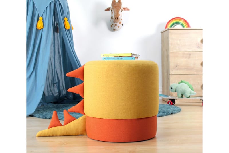 Anaro Sækkestol Rund - Gul - Møbler - Stole & lænestole - Taburet & skammel - Ottoman