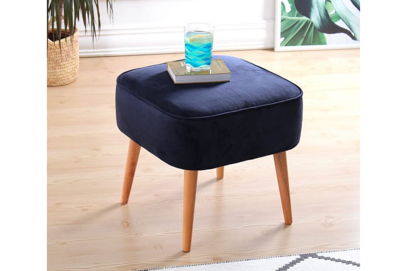 Anaro Sækkestol 45 cm Rektangulær - Marineblå - Møbler - Stole & lænestole - Taburet & skammel - Ottoman