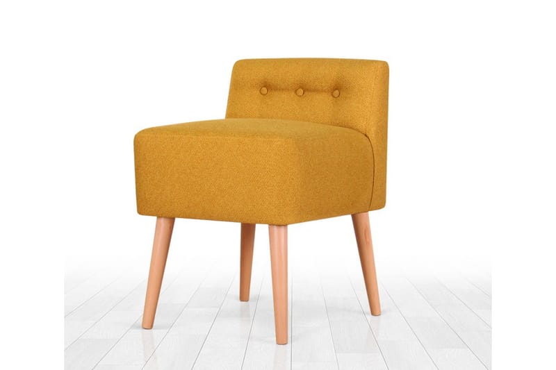 Anaro Sækkestol 43 cm Rektangulær - Gul - Møbler - Stole & lænestole - Taburet & skammel - Ottoman