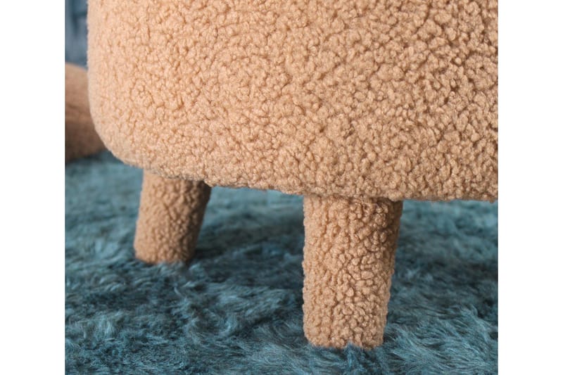 Anaro Sækkestol Rund - Brun - Møbler - Stole & lænestole - Taburet & skammel - Ottoman