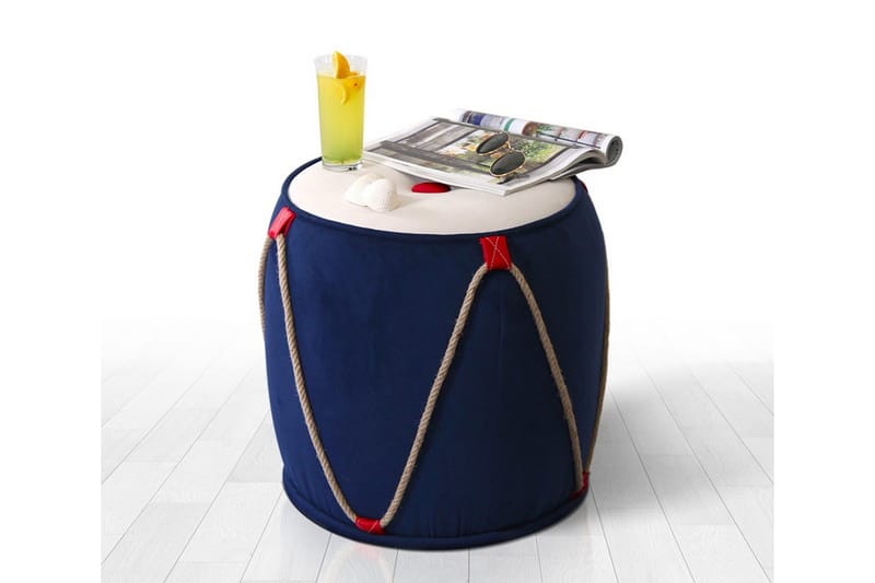 Redlands Siddepuf 42 cm - Blå - Møbler - Stole & lænestole - Taburet & skammel - Ottoman