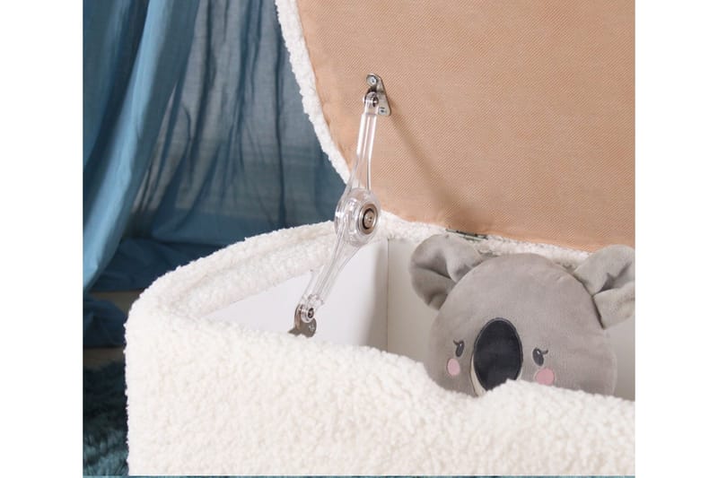 Anaro Puf 61 cm Rektangulært - Hvid - Møbler - Stole & lænestole - Taburet & skammel - Ottoman