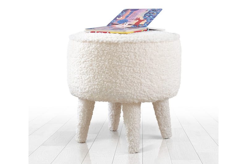 Anaro Sækkestol Rund, Hvid