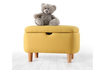 Anaro Puf 61 cm Rektangulært - Gul - Møbler - Stole & lænestole - Taburet & skammel - Ottoman