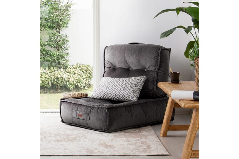 1-sædet sofa Wenarport Antracit - Antracit - Møbler - Stole & lænestole - Taburet & skammel - Ottoman