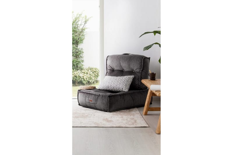 1-sædet sofa Wenarport Antracit - Antracit - Møbler - Stole & lænestole - Taburet & skammel - Ottoman