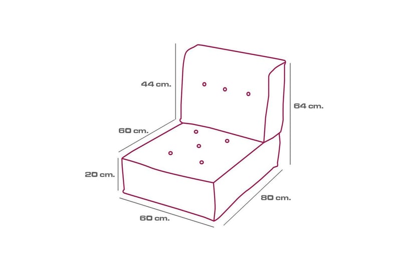 1-sædet sofa Wenarport Petrolgrøn - Petrolgrøn - Møbler - Stole & lænestole - Taburet & skammel - Ottoman