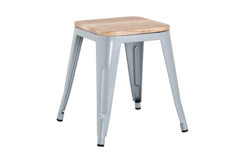 Amparo Puf, Grå/Træsits