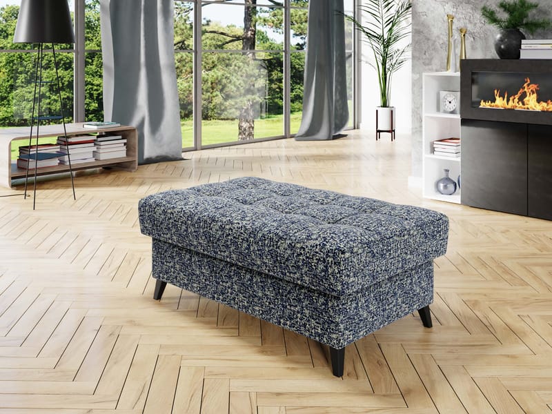 Amshyttan Fodskammel 106 cm - Blå - Møbler - Stole & lænestole - Taburet & skammel - Puf