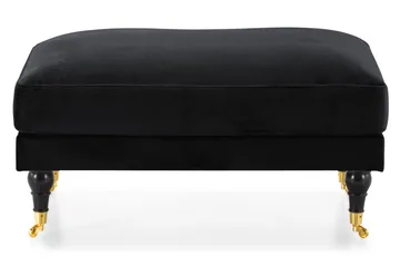 Andrew Puf Velour - Sort/Messing - Møbler - Stole & lænestole - Taburet & skammel - Puf