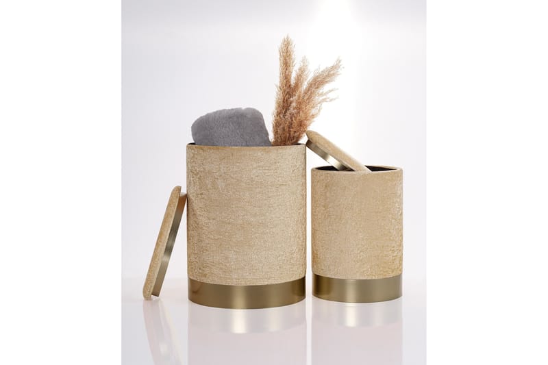 Angola Siddepuf, Beige