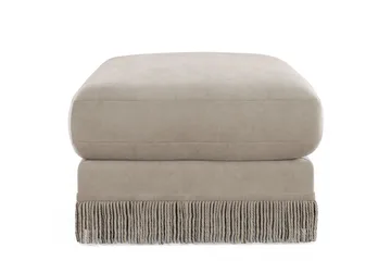 Arken Lyx Rektangulær Fodskammel i fløjl - Beige - Møbler - Stole & lænestole - Taburet & skammel - Puf