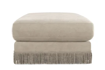 Arken Lyx Rektangulær Fodskammel i fløjl - Beige - Møbler - Stole & lænestole - Taburet & skammel - Puf