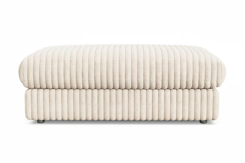Arken Lyx Rektangulær Fodskammel i Manchester - Beige - Møbler - Stole & lænestole - Taburet & skammel - Puf