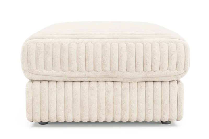 Arken Lyx Rektangulær Fodskammel i Manchester - Beige - Møbler - Stole & lænestole - Taburet & skammel - Puf