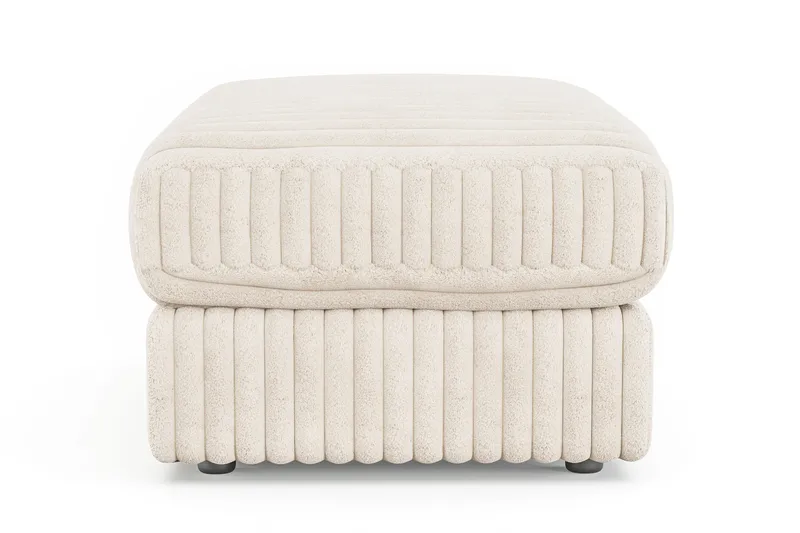 Arken Lyx Rektangulær Fodskammel i Manchester - Beige - Møbler - Stole & lænestole - Taburet & skammel - Puf