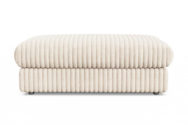 Arken Lyx Rektangulær Fodskammel i Manchester, Beige