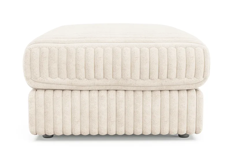 Arken Lyx Rektangulær Fodskammel i Manchester - Beige - Møbler - Stole & lænestole - Taburet & skammel - Puf