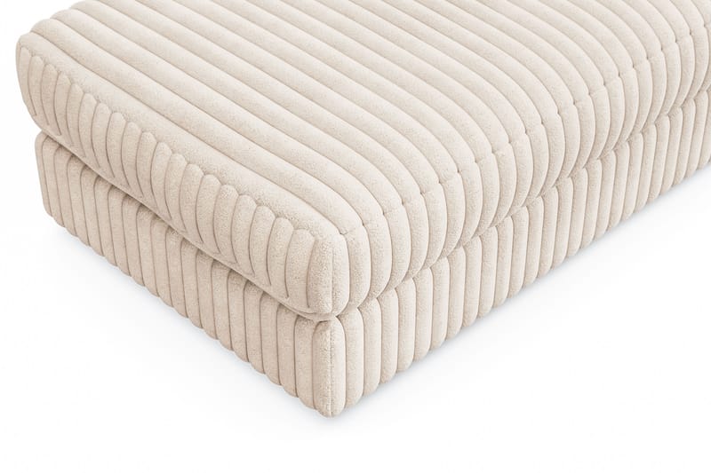 Arken Lyx Rektangulær Fodskammel i Manchester - Beige - Møbler - Stole & lænestole - Taburet & skammel - Puf