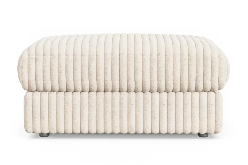 Arken Lyx Rektangulær Fodskammel i Manchester - Beige - Møbler - Stole & lænestole - Taburet & skammel - Puf