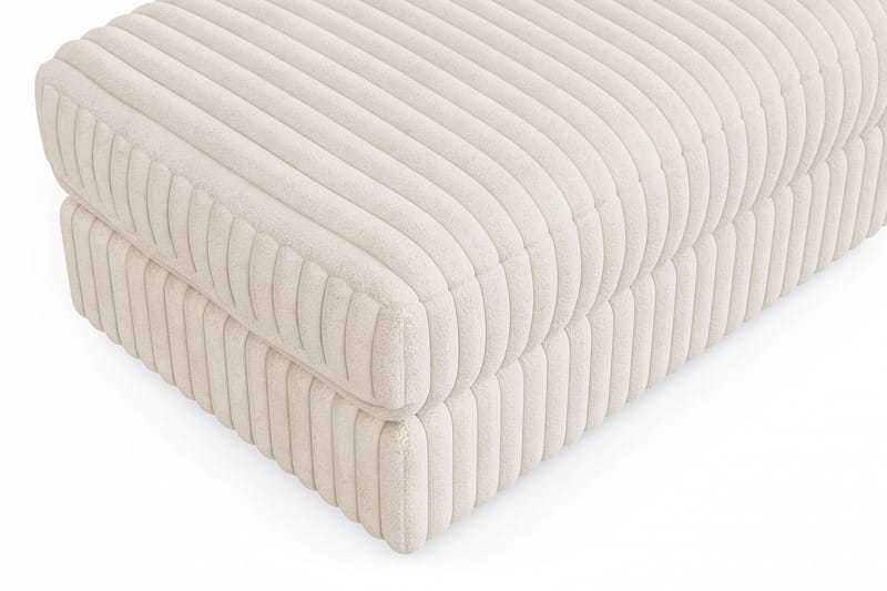 Arken Lyx Rektangulær Fodskammel i Manchester - Beige - Møbler - Stole & lænestole - Taburet & skammel - Puf