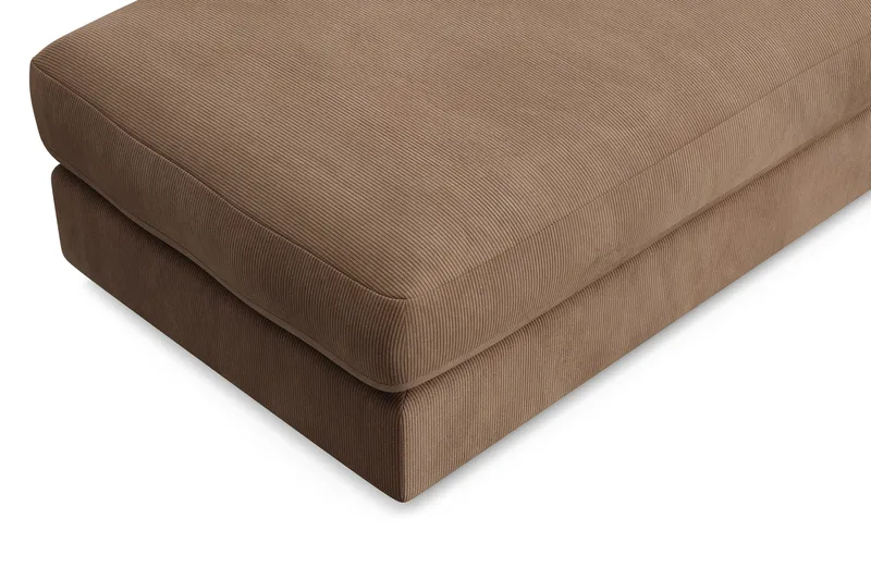 Arken Lyx Rektangulær Fodskammel i Manchester - Brun - Møbler - Stole & lænestole - Taburet & skammel - Puf