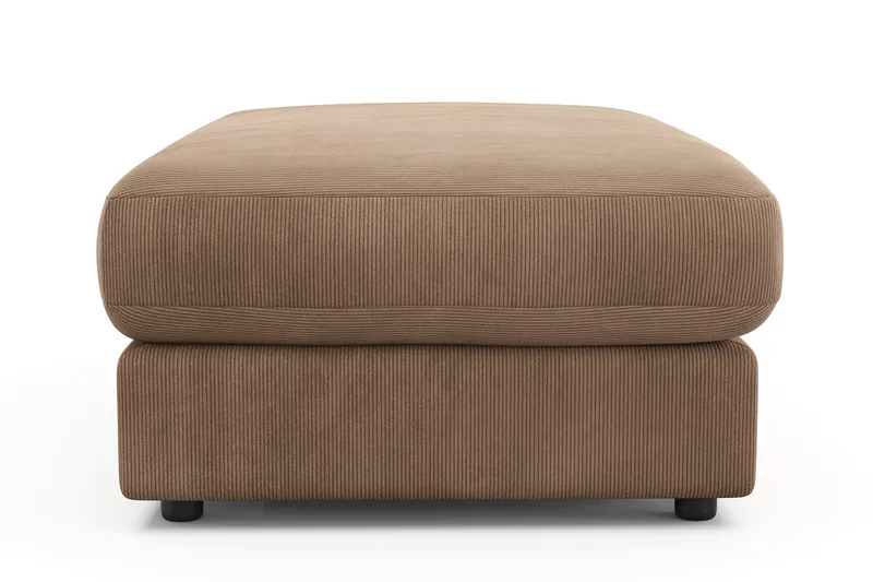 Arken Lyx Rektangulær Fodskammel i Manchester - Brun - Møbler - Stole & lænestole - Taburet & skammel - Puf