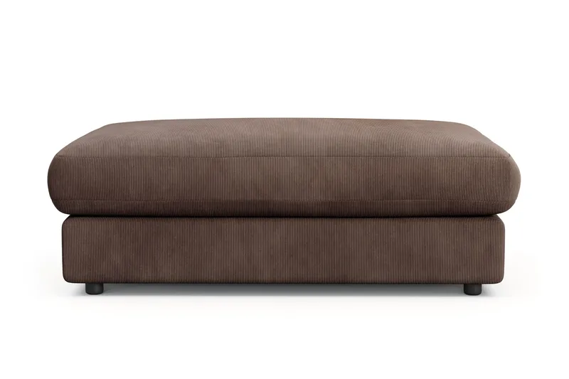 Arken Lyx Rektangulær Fodskammel i Manchester - Brun - Møbler - Stole & lænestole - Taburet & skammel - Puf