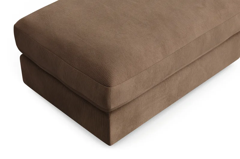 Arken Lyx Rektangulær Fodskammel i Manchester - Brun - Møbler - Stole & lænestole - Taburet & skammel - Puf