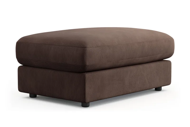 Arken Lyx Rektangulær Fodskammel i Manchester - Brun - Møbler - Stole & lænestole - Taburet & skammel - Puf