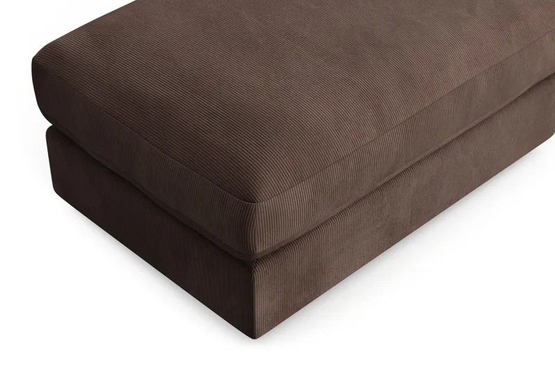 Arken Lyx Rektangulær Fodskammel i Manchester - Brun - Møbler - Stole & lænestole - Taburet & skammel - Puf