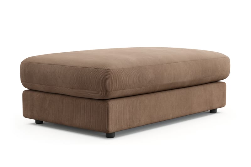 Arken Lyx Rektangulær Fodskammel i Manchester - Brun - Møbler - Stole & lænestole - Taburet & skammel - Puf