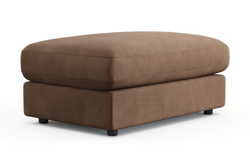 Arken Lyx Rektangulær Fodskammel i Manchester - Brun - Møbler - Stole & lænestole - Taburet & skammel - Puf