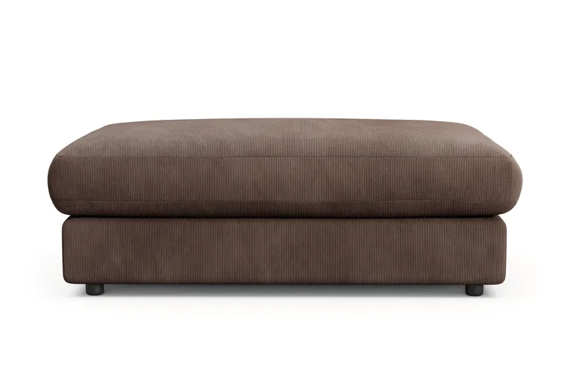 Arken Lyx Rektangulær Fodskammel i Manchester - Brun - Møbler - Stole & lænestole - Taburet & skammel - Puf