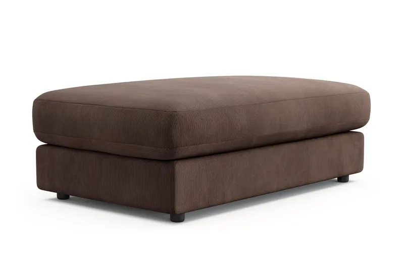 Arken Lyx Rektangulær Fodskammel i Manchester - Brun - Møbler - Stole & lænestole - Taburet & skammel - Puf