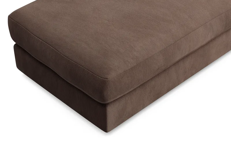 Arken Lyx Rektangulær Fodskammel i Manchester - Brun - Møbler - Stole & lænestole - Taburet & skammel - Puf