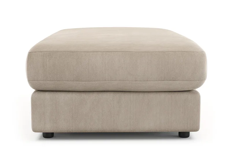 Arken Lyx Rektangulær Fodskammel i Manchester - Greige - Møbler - Stole & lænestole - Taburet & skammel - Puf