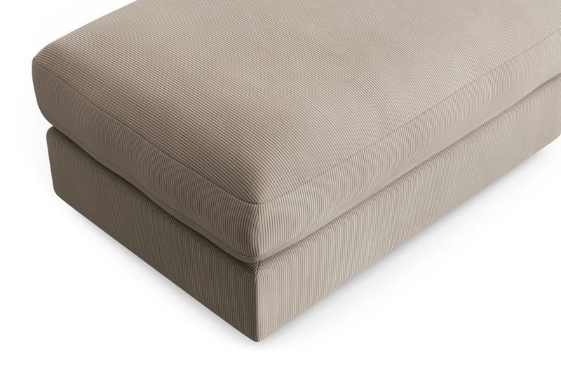 Arken Lyx Rektangulær Fodskammel i Manchester - Greige - Møbler - Stole & lænestole - Taburet & skammel - Puf