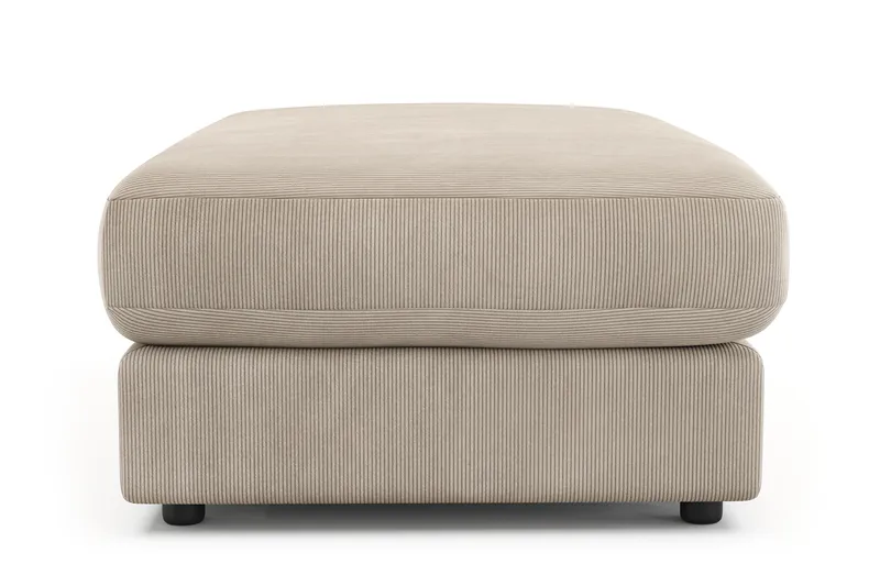 Arken Lyx Rektangulær Fodskammel i Manchester - Greige - Møbler - Stole & lænestole - Taburet & skammel - Puf